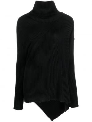 Asymetrický sveter z merina Marques'almeida čierna