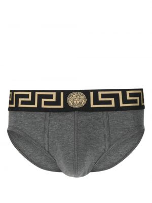 Bavlněné boxerky Versace šedé