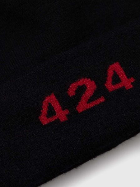Dzianinowa czapka 424 czarna