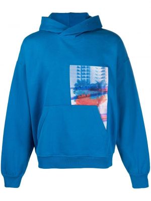 Geblümt hoodie mit print Calvin Klein Jeans blau