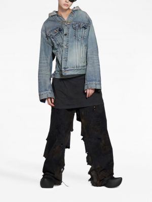 Veste en jean asymétrique Balenciaga