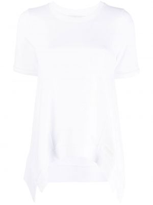 T-shirt asymétrique Stella Mccartney blanc