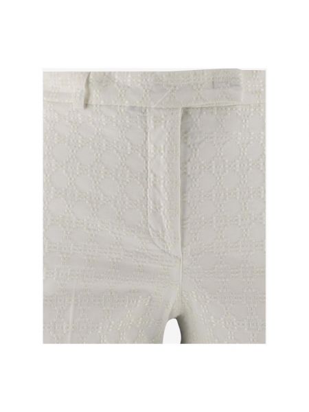Pantalones de algodón con estampado Ql2 Quelledue blanco