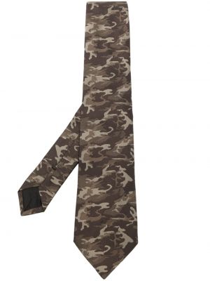 Cravate en soie à imprimé camouflage Givenchy