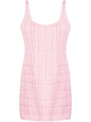 Φόρεμα με κομμένη πλάτη tweed Gcds ροζ