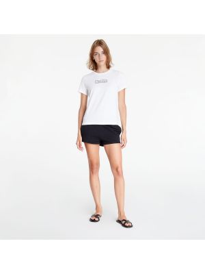 Dámské pyžamo Calvin Klein Reimagined Pyjama Short Set bílé/černé