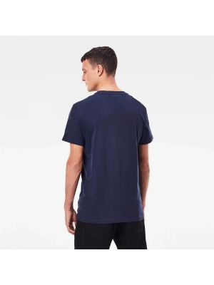 Stern t-shirt mit rundem ausschnitt G-star blau