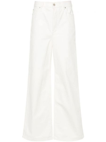 Kõrge vöökohaga sirged teksapüksid Loewe valge