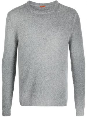 Sweter z wełny merino z okrągłym dekoltem Barena szary