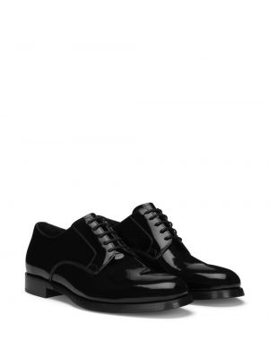 Mežģīņu derbija stila kurpes ar šņorēm Dolce & Gabbana melns