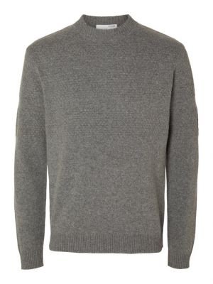 Sweter Selected Homme szary