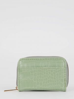 Шкіряний гаманець зі штучної шкіри Defacto зелений