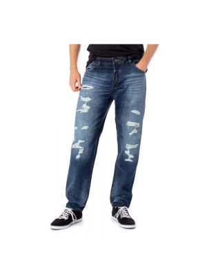 Straight jeans mit geknöpfter mit reißverschluss Only & Sons blau