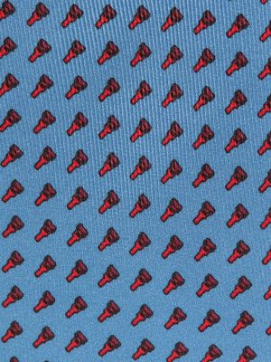 Cravate en soie à imprimé à motifs abstraits Dunhill