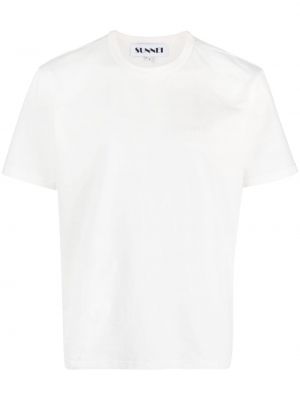 Βαμβακερή μπλούζα με σχέδιο Sunnei λευκό