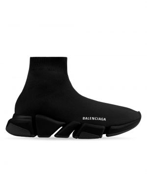 Однотонные кроссовки Balenciaga Speed черные