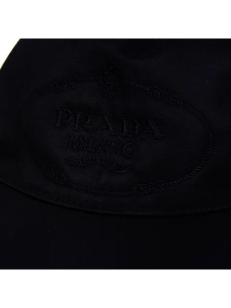 Sombrero de nailon Prada Vintage negro