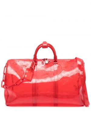 Cestovní taška Louis Vuitton červená