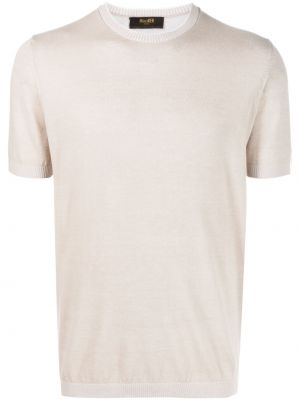 Bavlnené tričko Moorer béžová
