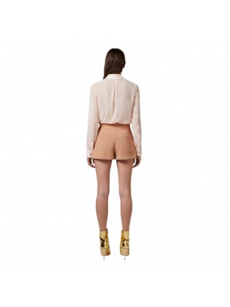 Pantalones cortos de crepé Elisabetta Franchi rosa