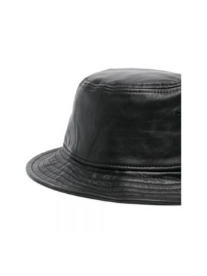 Sombrero con bordado de cuero New Era negro