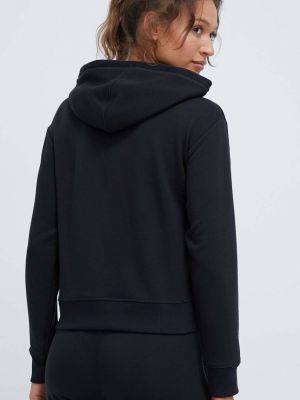 Mikina s kapucí s potiskem Calvin Klein Performance černá