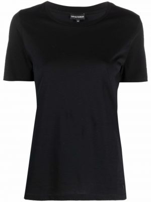 Bavlnené tričko Emporio Armani čierna