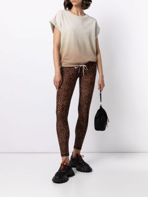 Pantalones de chándal leopardo The Upside marrón