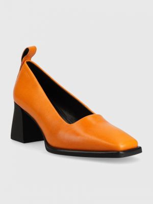 Оранжевые кожаные туфли Vagabond