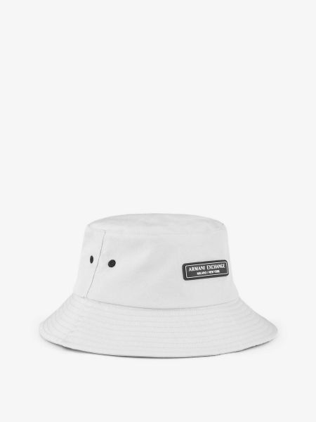 Белая хлопковая шляпа Armani Exchange