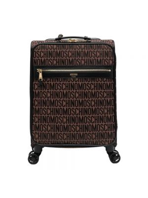 Brązowa torba podróżna Moschino