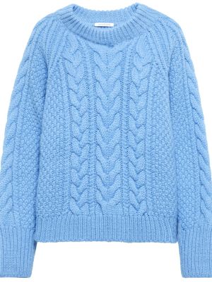 Vlnený sveter z alpaky Cecilie Bahnsen modrá