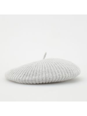 Pletený pletený baret Reserved šedý