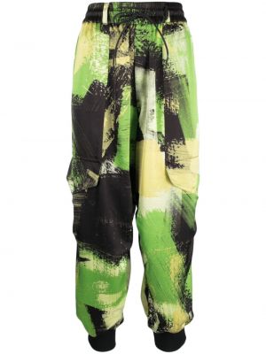 Pantaloni cargo cu imagine cu imprimeu abstract Y-3