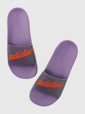 Klapki Adidas fioletowe