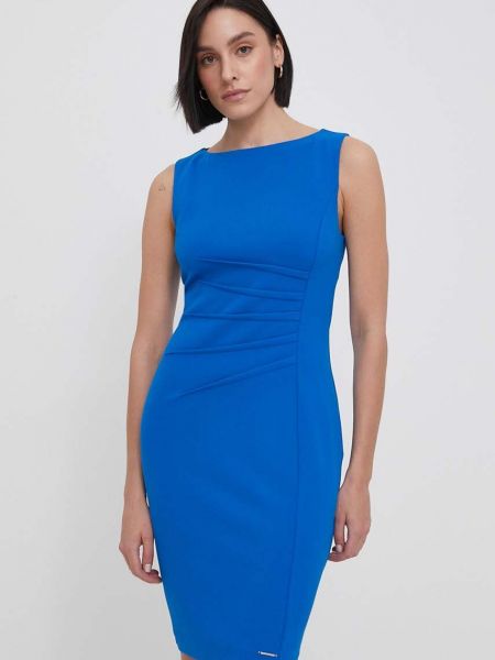 Modré mini šaty Calvin Klein