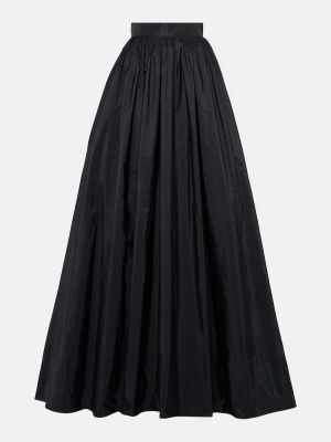 Maxi φούστα με ψηλή μέση με βολάν Elie Saab μαύρο