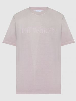 Розовая футболка Off-white