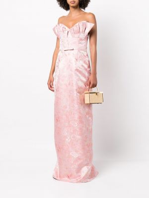 Abendkleid mit plisseefalten Markarian pink