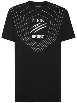 T-shirt en coton à imprimé Plein Sport