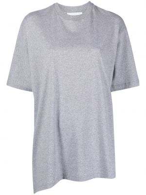 Asymmetrisk oversized t-shirt Christian Wijnants grå