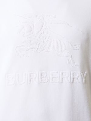 Puuvillased ilma kapuutsita pusa Burberry valge
