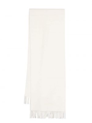 Sciarpa con frange di lana Vivienne Westwood bianco