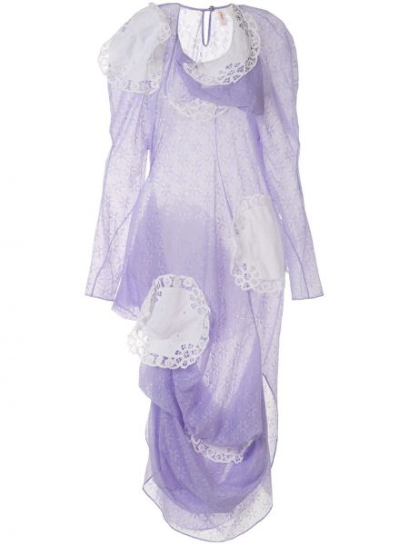 Vestido de flores Yuhan Wang violeta