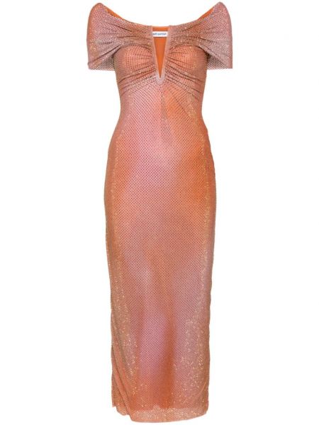 Мрежеста коктейлна рокля Self-portrait