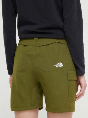 Pantaloni scurți cu talie înaltă The North Face verde