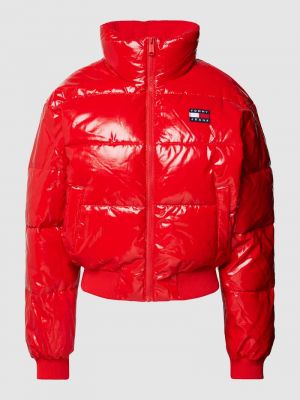 Pikowana kurtka ze stójką Tommy Jeans czerwona