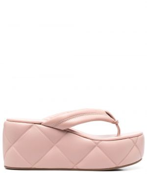 Tepitud platvorm sandaalid Le Silla roosa