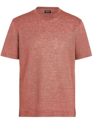 T-shirt a maniche corte Zegna rosa