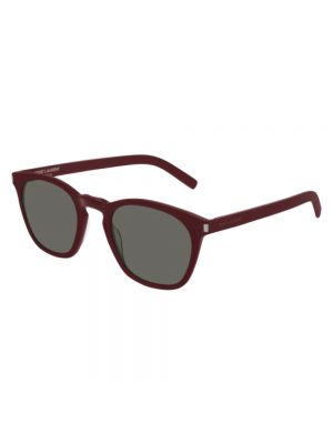 Okulary przeciwsłoneczne slim fit Saint Laurent brązowe